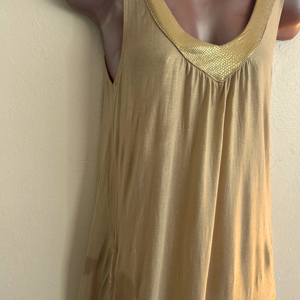 Fun lightweight gold dress
